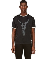 T-shirt à col rond en tulle noir Marc by Marc Jacobs