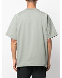 T-shirt à col rond en tulle vert menthe Gramicci