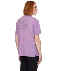 T-shirt à col rond en tulle violet clair OVER OVER