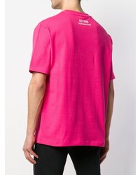 T-shirt à col rond fuchsia Calvin Klein Jeans Est. 1978