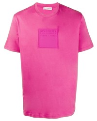 T-shirt à col rond fuchsia Givenchy