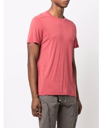 T-shirt à col rond fuchsia Rick Owens