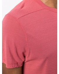 T-shirt à col rond fuchsia Rick Owens