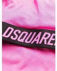 T-shirt à col rond fuchsia DSQUARED2