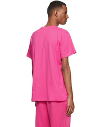 T-shirt à col rond fuchsia PANGAIA