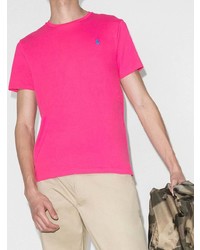 T-shirt à col rond fuchsia Polo Ralph Lauren