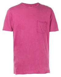 T-shirt à col rond fuchsia rag & bone