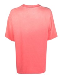 T-shirt à col rond fuchsia Haikure