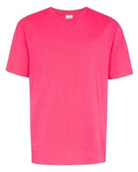 T-shirt à col rond fuchsia Wacko Maria