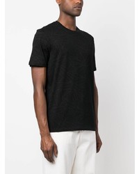 T-shirt à col rond géométrique noir Armani Exchange