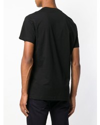 T-shirt à col rond géométrique noir Versace Jeans
