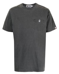 T-shirt à col rond gris foncé A Bathing Ape