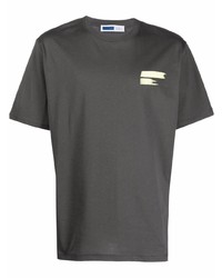 T-shirt à col rond gris foncé AFFIX