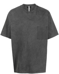T-shirt à col rond gris foncé Attachment