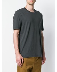 T-shirt à col rond gris foncé Jil Sander