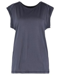 T-shirt à col rond gris foncé Benetton