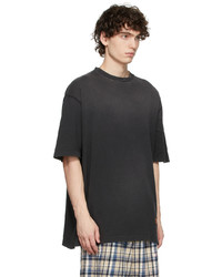 T-shirt à col rond gris foncé Acne Studios