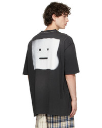 T-shirt à col rond gris foncé Acne Studios