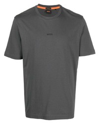 T-shirt à col rond gris foncé BOSS