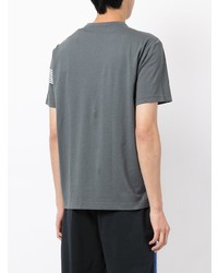 T-shirt à col rond gris foncé Ea7 Emporio Armani