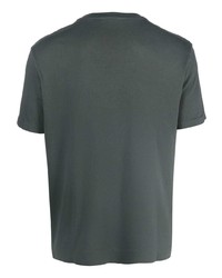 T-shirt à col rond gris foncé Boglioli