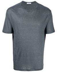T-shirt à col rond gris foncé Cruciani