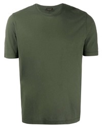 T-shirt à col rond gris foncé Dell'oglio