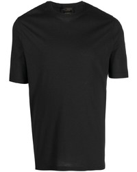 T-shirt à col rond gris foncé Dell'oglio