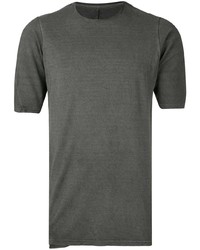 T-shirt à col rond gris foncé Devoa