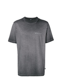 T-shirt à col rond gris foncé Diesel