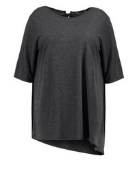 T-shirt à col rond gris foncé Dorothy Perkins