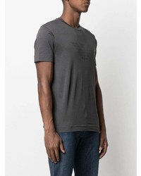 T-shirt à col rond gris foncé Emporio Armani