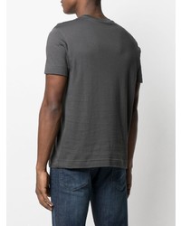 T-shirt à col rond gris foncé Emporio Armani