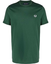 T-shirt à col rond gris foncé Fred Perry