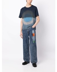 T-shirt à col rond gris foncé Eckhaus Latta