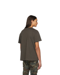 T-shirt à col rond gris foncé R13
