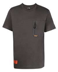 T-shirt à col rond gris foncé Izzue