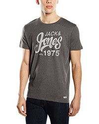 T-shirt à col rond gris foncé Jack & Jones