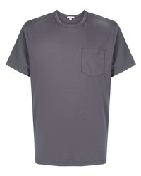 T-shirt à col rond gris foncé James Perse