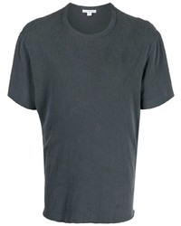 T-shirt à col rond gris foncé James Perse
