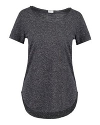 T-shirt à col rond gris foncé Jdy