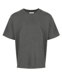 T-shirt à col rond gris foncé John Elliott