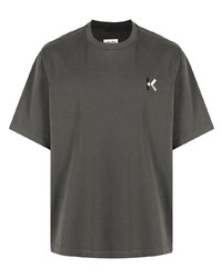 T-shirt à col rond gris foncé Kenzo