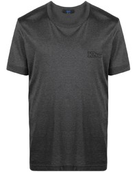 T-shirt à col rond gris foncé Kiton