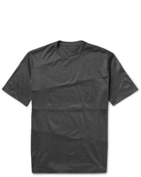 T-shirt à col rond gris foncé Lanvin