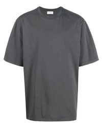 T-shirt à col rond gris foncé Lemaire