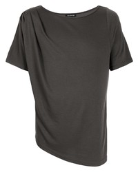 T-shirt à col rond gris foncé Lisa Von Tang