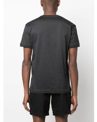 T-shirt à col rond gris foncé Alexander McQueen