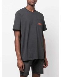 T-shirt à col rond gris foncé adidas