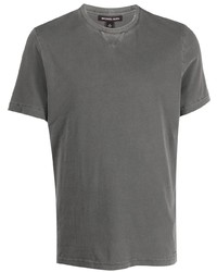 T-shirt à col rond gris foncé Michael Kors Collection